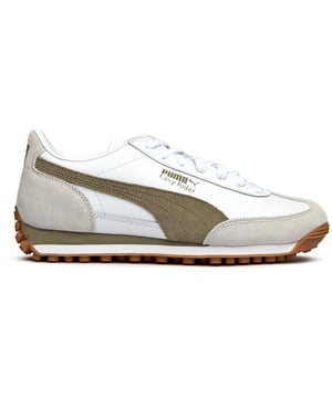 Zapatillas Easy Rider Mix para hombre en blanco de Puma, fabricadas con cuero y suela de goma. Presentan: branding Easy Rider, suela de EVA y plantilla acolchada.