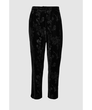 Elegant jacquard pattern with subtle floral detailing for sophisticated texture
        Tapered leg design creates a flattering silhouette that narrows towards the ankle
        High-rise waistband offers comfortable support and a streamlined look
        Soft-touch fabric with gentle stretch for all-evening comfort
        Versatile design suitable for both formal occasions and stylish evening outings
    
    These Wallis Curve Jacquard Tapered Trousers combine sophistication with comfort for the modern woman who appreciates glamour with practicality. The subtle jacquard pattern adds depth and interest to your ensemble without overwhelming it, while the tapered fit creates a sleek silhouette that flatters your curves beautifully. Style these trousers with a crisp blouse and pointed court shoes for formal gatherings, or pair with a silky camisole and statement jewellery for evening drinks. The high-rise design works wonderfully with both tucked-in tops and cropped styles, giving you versatility in your styling options. These trousers transition effortlessly from office to evening events, making them an indispensable addition to your wardrobe. The comfortable stretch fabric ensures you'll feel as good as you look, even after hours of wear at your most important social occasions.