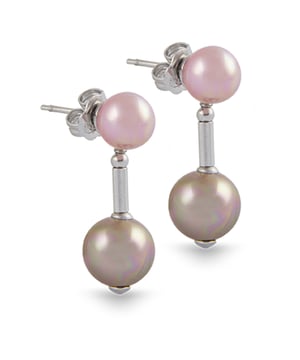 Alcudia Earrings with Majorcan Pearls: a balanced design with tradition and elegance.\n\n With a sophisticated and minimalist style, these earrings combine two perfectly aligned pearls, reflecting the artisanal essence of Mallorca. Each piece has been crafted with attention to detail, enhancing the natural beauty of the pearls.\n\n Details:\n - Handcrafted in Mallorca using the traditional method.\n - Polished Mallorcan pearls with a shiny, uniform finish.\n - Linear design with double pearl.\n - Classic snap closure, comfortable, discreet and secure.\n - Polished metal structure that connects both elements with visual harmony.\n\n A jewel that combines craftsmanship and style with perfect balance. These earrings are an ideal choice for those who value authenticity, well-made work, and understated beauty. Perfect for enhancing an everyday look or adding a touch of distinction to special events.\n Measures: Diameter 1: 9 mm. Diameter 2: 7 mm.\n Composition: Pearls\n Care:\nAvoid contact with perfumes, creams and chemicals.