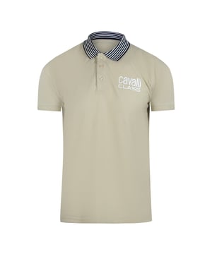 Elevate your casual wardrobe with the Cavalli Class Striped Collar Beige Polo Shirt. Crafted from 100% pure cotton, this breathable polo ensures all-day comfort and durability. Its subtle beige sand color pairs effortlessly with any outfit, while the distinctive striped collar adds a refined touch of style. Designed for men who appreciate quality and sophistication, this short-sleeve polo is perfect for both relaxed weekends and smart-casual occasions. Made in Bangladesh with attention to detail, it combines timeless elegance with everyday practicality. Experience the blend of comfort and class with this essential wardrobe staple