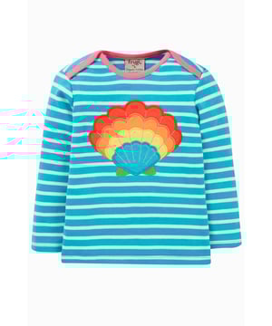 Long sleeved, character applique top with envelope neck.GOTS Organic Certified by Soil Association Certification Licence Number DK22283