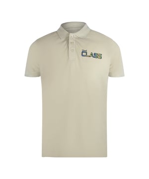 Elevate your casual wardrobe with the Cavalli Class Vibrant Floral Logo Beige Sand Polo Shirt. Crafted from 100% premium cotton, this short-sleeve polo offers exceptional comfort and breathability, perfect for warm days. Its sophisticated beige sand hue is complemented by a distinctive floral logo, adding a touch of refined style to your look. Made in Bangladesh with attention to quality, this polo shirt blends classic design with modern flair, making it an ideal choice for both relaxed outings and smart-casual occasions. Experience timeless elegance and effortless comfort in one versatile piece