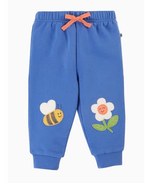 Brushback pull ups with soft fun kneepatches, stretchy rib cuffs, elasticated waistband & drawcord.GOTS Organic Certified by Soil Association Certification Licence Number DK22283