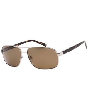 Elevate your style with these sophisticated Banana Republic RUTHENIUM / BRONZE PZ Sunglasses. The striking combination of sleek ruthenium silver frames and premium bronze polarized lenses offers both exceptional UV protection and a luxurious aesthetic. These designer sunglasses seamlessly blend contemporary fashion with practical functionality, making them the perfect accessory for any occasion. Their durable construction ensures lasting quality while the distinctive metallic finish adds a touch of elegance to your everyday look. 59X14X145, 100% Metal