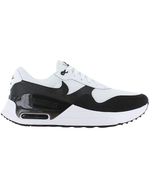 Ervaar de perfecte mix van stijl en comfort met de Nike Air Max Systm zwarte sneakers. Deze sneakers zijn gemaakt van hoogwaardig leer en duurzaam rubber en zijn voorzien van het iconische Nike Air Max-systeem met een zichtbare luchtbel in de hiel, voor uitzonderlijke demping en ondersteuning, de hele dag door. Het strakke zwart-witte design wordt gecompleteerd door het Nike-logo op de tong en hiel, wat zorgt voor een vleugje klassieke branding. Dankzij de veilige vetersluiting en de comfortabele zool zijn deze sneakers ideaal voor zowel casual uitjes als actieve dagen, zodat je comfortabel en stijlvol blijft, waar je ook gaat. Gemaakt in Vietnam met hoogwaardig vakmanschap, zijn ze een betrouwbare keuze voor elke garderobe. 100% textiel