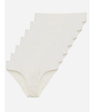 Artikelbeschreibung


	Damen 7er-Pack Slips von Tazzio
	Bequeme Slips &amp; weiches Tragegefühl
	Trendige Ripp-Struktur
	Optimaler Tragekomfort &amp; erstklassiger Sitz
	Elastische Abschlüsse an Taillen- und Beinausschnitten
	Elastisches Baumwollmaterial für einen bequemen Halt
	Set aus verschiedenen Farben
	Hochwertige und softe Qualität


Passform


	
Passform: Sehr eng
	
Schnitt: Figurbetont
	
Leibhöhe: Normal


Material &amp; Pflege


	
Material Oberstoff: 95% Baumwolle, 5% Elasthan
	
Elastizität: Leicht elastisch
	
Pflegehinweise: Maschinenwäsche