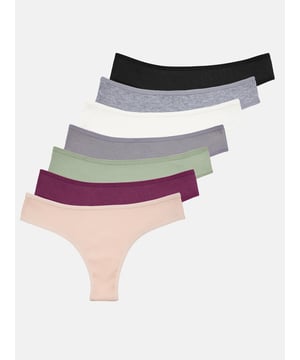Artikelbeschreibung


	Damen 7er-Pack Slips von Tazzio
	Bequeme Slips &amp; weiches Tragegefühl
	Trendige Ripp-Struktur
	Optimaler Tragekomfort &amp; erstklassiger Sitz
	Elastische Abschlüsse an Taillen- und Beinausschnitten
	Elastisches Baumwollmaterial für einen bequemen Halt
	Set aus verschiedenen Farben
	Hochwertige und softe Qualität


Passform


	
Passform: Sehr eng
	
Schnitt: Figurbetont
	
Leibhöhe: Normal


Material &amp; Pflege


	
Material Oberstoff: 95% Baumwolle, 5% Elasthan
	
Elastizität: Leicht elastisch
	
Pflegehinweise: Maschinenwäsche