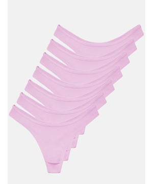 Artikelbeschreibung


	Damen 7er-Pack Slips von Tazzio
	Bequeme Slips &amp; weiches Tragegefühl
	Trendige Ripp-Struktur
	Optimaler Tragekomfort &amp; erstklassiger Sitz
	Elastische Abschlüsse an Taillen- und Beinausschnitten
	Elastisches Baumwollmaterial für einen bequemen Halt
	Set aus verschiedenen Farben
	Hochwertige und softe Qualität


Passform


	
Passform: Sehr eng
	
Schnitt: Figurbetont
	
Leibhöhe: Normal


Material &amp; Pflege


	
Material Oberstoff: 95% Baumwolle, 5% Elasthan
	
Elastizität: Leicht elastisch
	
Pflegehinweise: Maschinenwäsche