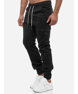 Artikelbeschreibung


	Moderne &amp; zeitlose&nbsp;Herren Jeans&nbsp;von Tazzio
	Verschluss:&nbsp;Tunnelzug
	Hosentaschen: Eingrifftaschen, Cargotaschen, Ges&auml;&szlig;taschen
	Stretchanteil f&uuml;r eine&nbsp;optimale Passform
	2 Taschen an den Beinseiten, via Knopf verschlie&szlig;bar
	Im Jogger-Stil
	Hochwertiges Material &amp; bequem zu tragen
	Ideale Hose f&uuml;r das ganze Jahr


Passform


	Passform:&nbsp;Regular Fit
	L&auml;nge: Kn&ouml;chellang
	Leibh&ouml;he: Normal


Material &amp; Pflege


	Material Oberstoff: 97% Baumwolle, 3% Elasthan
	Elastizit&auml;t: Leicht elastisch, elastischer Bund
	Pflegehinweise:&nbsp;Maschinenw&auml;sche