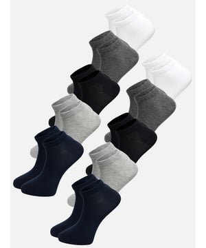 Artikelbeschreibung


	Herren 10er-Pack Sneakersocken von Tazzio
	Bequeme Sneakersocken
	Perfekt für jeden Alltag
	Optimaler Tragekomfort &amp; erstklassiger Sitz
	Hochwertige und weiche Qualität


Passform


	
Länge: Knöchelhoch


Material &amp; Pflege


	
Material Oberstoff: 80% Baumwolle, 18% Polyester, 2% Elasthan
	
Materialkonstruktion: Strick
	
Pflegehinweise: Maschinenwäsche
