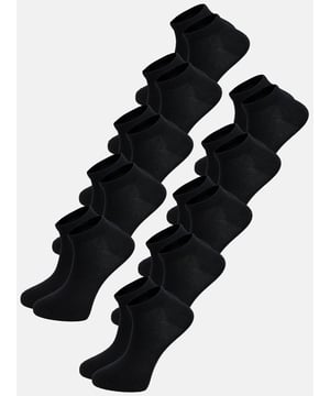 Artikelbeschreibung


	Herren 10er-Pack Sneakersocken von Tazzio
	Bequeme Sneakersocken
	Perfekt für jeden Alltag
	Optimaler Tragekomfort &amp; erstklassiger Sitz
	Hochwertige und weiche Qualität


Passform


	
Länge: Knöchelhoch


Material &amp; Pflege


	
Material Oberstoff: 80% Baumwolle, 18% Polyester, 2% Elasthan
	
Materialkonstruktion: Strick
	
Pflegehinweise: Maschinenwäsche
