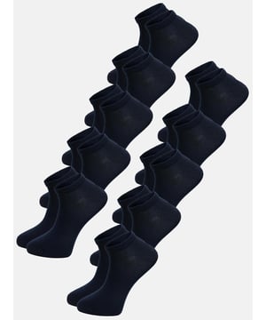 Artikelbeschreibung


	Herren 10er-Pack Sneakersocken von Tazzio
	Bequeme Sneakersocken
	Perfekt für jeden Alltag
	Optimaler Tragekomfort &amp; erstklassiger Sitz
	Hochwertige und weiche Qualität


Passform


	
Länge: Knöchelhoch


Material &amp; Pflege


	
Material Oberstoff: 80% Baumwolle, 18% Polyester, 2% Elasthan
	
Materialkonstruktion: Strick
	
Pflegehinweise: Maschinenwäsche