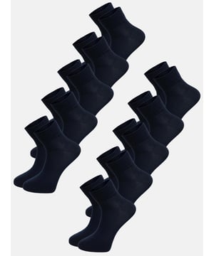 Artikelbeschreibung


	Herren 10er-Pack Socken von Tazzio
	Bequeme Socken
	Perfekt für jeden Alltag
	Optimaler Tragekomfort &amp; erstklassiger Sitz
	Hochwertige und weiche Qualität


Passform


	
Länge: Normale Höhe


Material &amp; Pflege


	
Material Oberstoff: 80% Baumwolle, 18% Polyester, 2% Elasthan
	
Materialkonstruktion: Strick
	
Pflegehinweise: Maschinenwäsche
