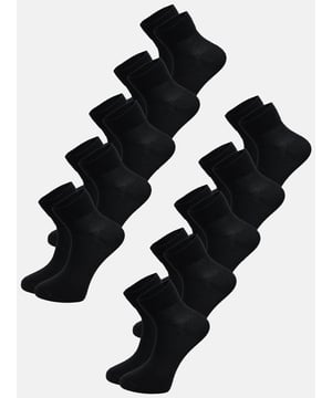 Artikelbeschreibung


	Herren 10er-Pack Socken von Tazzio
	Bequeme Socken
	Perfekt für jeden Alltag
	Optimaler Tragekomfort &amp; erstklassiger Sitz
	Hochwertige und weiche Qualität


Passform


	
Länge: Normale Höhe


Material &amp; Pflege


	
Material Oberstoff: 80% Baumwolle, 18% Polyester, 2% Elasthan
	
Materialkonstruktion: Strick
	
Pflegehinweise: Maschinenwäsche