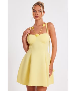 - Floral trim - Strappy style - A-line shape - Model height: 5'7" - Model wears uk 8 / us 4 / eur 36 - Always check the wash care label - Cool hand wash with mild detergent