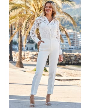 Every wardrobe needs a pair Oh-so-chic slim leg silhouette Sitting high on the waist for a flattering fitAnkle-grazing hem - perfect for showing off your shoes Create a luxe suit with the matching blazer Dial up the glamour with jewelled heels Inside leg to fit: Short 29" | Regular 31" | Long 33"