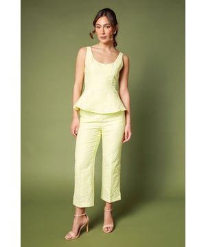 Tailored fit jacquard trousers with elegant textured pattern throughout
        Sophisticated cropped length with a 64cm inside leg
        Practical side pockets for essential items
        Flattering high-waist design that enhances the silhouette
        Versatile straight-leg cut suitable for various occasion styling
    
    These exquisite jacquard trousers from Coast showcase intricate textural detailing that catches the light beautifully. The tailored fit creates a refined silhouette whilst the cropped length adds a contemporary touch to this classic style. Perfect for special occasions, pair with the matching jacquard top as shown for a coordinated ensemble, or style with a crisp silk blouse and pointed court shoes for weddings and race day events. The high waistline offers a flattering fit that works wonderfully with both fitted and flowing tops. For evening affairs, complement with delicate jewellery and a structured clutch bag to complete your sophisticated look. These trousers transition effortlessly from daytime celebrations to evening soires with just a change of accessories.