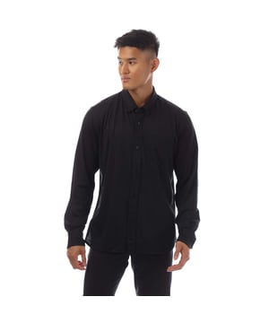 Heren Tom Ford Silk Cotton Blend Button Down Shirt in zwart.- Button-down kraag.- Volledige knoopsluiting.- Knoopmanchetten.- Borstzak.- Afgeronde zoom.- 60% Zijde 40% Katoen.- Ref: JBL011J23LB999