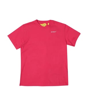 Juniors Off White Rubber Arrow T-shirt in roze wit.- Ronde hals.- Korte mouwen.- Off-white logo in wit op voorkant.- Rubber pijl op achterkant.- Slim fit.- 100% katoen.- Ref: OGAA0010013201