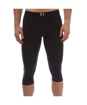 Heren Skins Series-3 Thermal ¾ Panty in zwart.- Gemerkte tailleband.- Zilveren reflecterende logo's.- Vochtafvoerend.- 76% Nylon 24% Elastaan.- Ref: ST00300209001