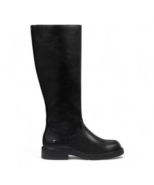 The Windsor Smith Blessing boots combine sleek design with practical features. Crafted with a non-leather upper and lining, these knee-high boots offer durability and style. The round toe shape and non-slip TPR sole ensure comfort and safety, while the full-length inside zipper with a bull logo puller provides easy access and a signature detail. With a modest 35 mm heel height, these boots are perfect for everyday wear with a bold edge.

Upper: Fuax Leather
Lining: Synthetic
Sole: Durable Non-Slip TPR
Heel Height: 35 mm (3.5 cm)
Closure: Full-length inside zipper with bull logo puller
Toe: Round
Shaft Height: Knee-High