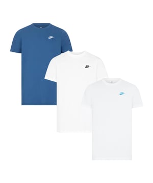 A SMART CHOICE FOR YOUR DAILY ROTATION. The Nike Sportswear Club T-Shirt is made with our everyday cotton fabric and a classic fit, for a familiar feel right out of the bag.An embroidered Futura logo on the chest provides a signature Nike look. Benefits The classic-fit tee silhouette has a relaxed feel down through the body and hips. Everyday cotton fabric feels soft and lightweight. Product Details Standard fit for a relaxed, easy feel Fabric: 100% cotton Machine wash
