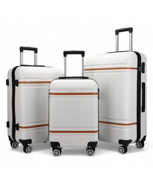 Upgrade your travel gear with our Hardshell Cabin Suitcase , designed to combine durability, style, and functionality. Whether for business trips or holiday adventures, this lightweight luggage  provides superior performance with a sleek and modern look.

Features:
Sturdy ABS Construction: Lightweight yet durable, offering excellent protection for your belongings.
8 Smooth Dual Wheels: Effortless 360° maneuverability for stress-free travel through airports and busy streets.
Secure Combination Lock: Built-in 3-digit lock for enhanced safety and peace of mind.
Telescopic Handle: Ergonomically designed for comfortable handling.
Fully Lined Interior: Equipped with elasticated tie-down straps, a zippered divider, and a mesh pocket to keep your items organized.
Available Sizes and Specifications:
Cabin:
Dimensions: 36 x 22 x 56 cm
Weight: 2.60 kg
Capacity: 43L
Medium:
Dimensions: 42 x 25 x 66 cm
Weight: 3.40 kg
Capacity: 64L
Large:
Dimensions: 48 x 28 x 75 cm
Weight: 4.20 kg
Capacity: 98L
The timeless design ensures elegance while making your luggage easy to spot. Whether traveling light with the cabin size or packing for a long trip with the medium and large options, this  is tailored to suit all your travel needs.

Note: These suitcases are sold individually not in a set, so please select your preferred size while ordering.