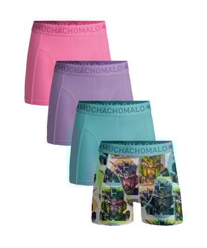 De Boxershorts/Onderbroeken van Muchachomalo zitten als gegoten en zijn gemaakt van hoogwaardig katoen. Een zachte elastische logotailleband van microvezelstof zorgt voor extra comfort. Specificaties • Normale Pasvorm • Vlakke gestikte naden voor extra comfort • Zachte Waistband met het Muchachomalo Logo Onderhoud • Wassen op 30 graden • Niet in de droger • Strijken op matig warme stand (2 stippen) Waarom Muchachomalo? Muchachomalo werkt alleen met fabrieken die BSCI en OEKO-TEX gecertificeerd zijn. Deze fabrieken hebben als doel arbeidsomstandigheden continu te verbeteren. Zij strijden voor het recht op het vormen van een vakbond, veilige werkomstandigheden en zijn tegen dwang- en kinderarbeid. Ook stellen zij consumenten en bedrijven in staat om zelf verantwoordelijke beslissingen te nemen die onze planeet beschermen voor de toekomstige generaties.