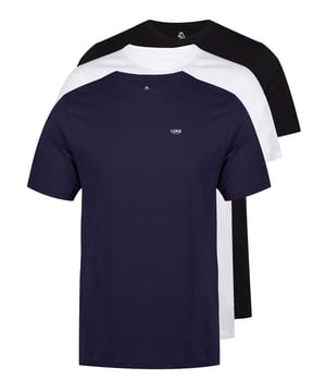 The LUKE essential t-shirt pack will fit into any wardrobe. The MAGIC tee is cut from 100% cotton jersey in a regular fit with a soft rib neck for ultimate comfort. The tees feature the LUKE EST 1977 raised print on the front left chest.