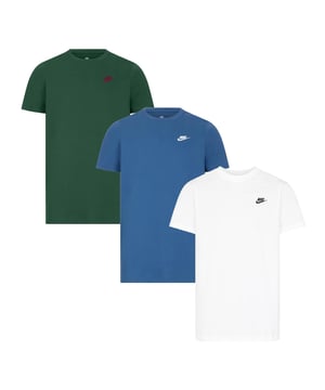 A SMART CHOICE FOR YOUR DAILY ROTATION. The Nike Sportswear Club T-Shirt is made with our everyday cotton fabric and a classic fit, for a familiar feel right out of the bag.An embroidered Futura logo on the chest provides a signature Nike look. Benefits The classic-fit tee silhouette has a relaxed feel down through the body and hips. Everyday cotton fabric feels soft and lightweight. Product Details Standard fit for a relaxed, easy feel Fabric: 100% cotton Machine wash