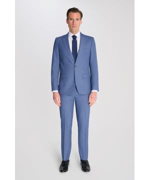 Elevate your wardrobe with the Fawn Suit — a refined two-piece designed for modern elegance. The light-weight fabric offers a crisp, contemporary edge while maintaining timeless versatility.
Cut in a slim fit, the single-breasted blazer features a notch lapel, two-button closure, and flap pockets for a clean, tailored silhouette. The matching flat-front trousers are designed for both comfort and structure, making this suit ideal for weddings, weekend events, or polished office days.
Crafted for those who appreciate style without the fuss, this suit delivers sophistication with ease — lightweight, breathable, and finished for minimal maintenance.
Key Features:
Slim fit with clean tailoring.
Light-weight fabric.
Notch lapel, single-breasted design.
Flat-front trousers with pressed creases.
Easy-care and wrinkle-resistant finish.
Lining 100% Polyester.
Dry clean only.
This suit comes nested, meaning the trousers will have a 6-inch difference to the jacket (e.g.: Jacket- 38R | Trousers - 32R).