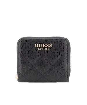 Portemonnaie Guess Laurel Logo 4G Damen Schwarz Polyurethan. Authentisches Gepäckstück der Marke Guess - Streetwear/Sportwear-Design von Guess - Guess für modebewusste Frauen, perfekt für den Alltag - Das schwarze Guess-Portemonnaie lässt sich ideal mit Ihrer Garderobe kombinieren - angenehmes Polyurethan-Material - klassisch - Laurel Logo 4G -