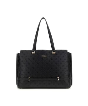 Handtaschen Guess Zarela Logo 4G Damen Schwarz Polyurethan. Authentisches Gepäck der Marke Guess - Streetwear/Sportswear Design von Guess - Guess für modebewusste Frauen, perfekt für den Alltag - Die schwarzen Handtaschen von Guess passen perfekt zu Ihrer bestehenden Garderobe - Bequeme Polyurethan-Material - klassisch - Zarela Logo 4G -
