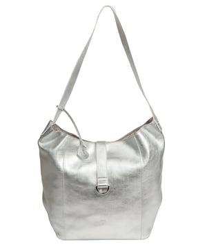 Handcrafted from natural leather with a soft to the touch finish, the 'Sofia' tote bag from NiNa Amora is a must-have thanks to its attractive metal fittings and zips. The main compartment is secured with a magnetic press stud and complemented by a leather strap which drapes over the top. Inside the spacious design is a zipped divider compartment alongside ample space for your essentials which is complemented by slip and zip pockets on the interior which are perfect for your keys, phone and any other day to day accessories. This style is adorned with a single leather handle with a drop length of 35cm. This is finished with the NiNa Amora X logo embossed in silver foil on the front and hanging charm for a luxurious and elegant touch.