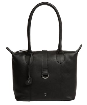 As part of the NiNa Amora brand, the'Luana' tote bag is inspired by our designer's daughter and all about elevating classic designs with high quality leather craftsmanship. A zip-over top secures the spacious central compartment alongside an attractive leather strap with silver metal fitting which folds over. On the interior, you find a lined compartment with a zipped and slip pocket which offers the perfect space for your keys, phone and any other essentials. Dual rounded erogonomic handles adorn this style with a drop length of 25cm. This accessory is elevated with silver metal fittings and zips which complement the silver foil embossed NiNa Amora X logo that add a luxrious and sophisticated finishing touch.