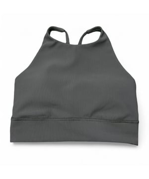 Key Features:

High-neck design for added coverage and style

Racerback for full range of motion

Longline silhouette for extended coverage and a secure fit

Made with soft, sweat-wicking fabric that feels smooth against the skin

Best suited for light-impact activities

Colour: Graphite Grey

Style code: LW2EELS