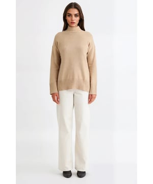 Wrap yourself up in this Nobody's Child jumper, made from soft cotton-rich yarn. It's designed in a comfy relaxed fit to a longline shape that clings to your body. Ribbed detailing on the funnel neckline, cuffs and hem adds a neat finish.

27" Shoulder to Hem.
