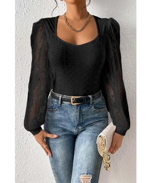 Eigenschaften: Lace Detail.
  Transparent: Halbtransparent.
  Stretch: Leicht dehnbar.
  Materialzusammensetzung: 95% Polyester 5% Elasthan.
  Pflegehinweis: Maschinenwasche kalt. Bei niedriger Temperatur im Trockner trocknen..
  Importiert.