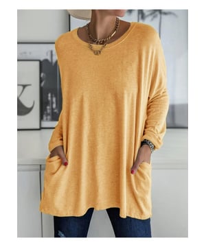 Camiseta de manga larga con cuello redondo de tamano completo.
  Con bolsillo.
  Opaca.
  Ligeramente elastica.
  Composicion del material: 95% poliester 5% spandex.
  Instrucciones de cuidado: Lavar a maquina con agua fria secar en secadora a temperatura baja.
  Importado.
  Disponible en tallas de la S a la 3XL.