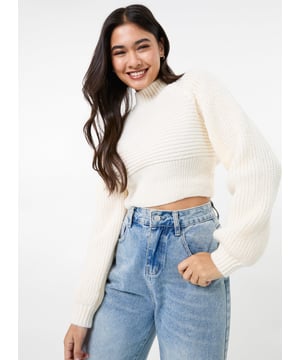 Get cosy this season with this winter weather warmer! Our High Neck Knitted Jumper is the perfect addition to any outfit. Pair with jeans and trainers for the ultimate look.