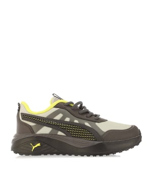 Introducing the Excursion - the perfect pair of shoes for young adventurers. The upper focuses on durability with a layered toecap reinforced mesh and CPU PUMA formstrip. The bottom is designed to withstand whatever a day may hold with excellent traction and a full rubber outsole. From class to recess the Excursion is purposefully constructed for all-day comfort.