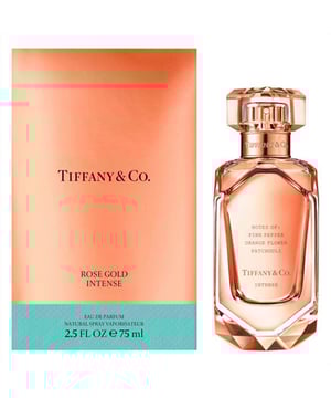 Experience the timeless elegance of Tiffany & Co. with their enchanting scent for ladies, the Rose Gold Intense EDP Spray. Unveiled in 2023, this fragrance is a testament to the design house's dedication to creating sophisticated and captivating scents. The 2.5 oz size is perfect for the modern woman on-the-go who wants to carry a touch of luxury wherever she goes.

Opening with a burst of refreshing citruses, fruity notes, and a spicy hint of pink pepper, the top notes of this perfume set a vibrant and invigorating tone. The heart of the fragrance is a floral paradise, combining the exotic allure of Turkish rose oil, the creamy sweetness of orris, the intoxicating scent of jasmine sambac, and the tender aroma of orange blossom. This harmonious blend of floral notes truly captures the essence of femininity.

The base notes of patchouli, sugar, woody tones, and unique sea notes create a soothing and serene finish. Belonging to the floral fragrance family, Rose Gold Intense is the epitome of grace and sophistication, making it a must-have addition to any lady's fragrance collection.

Launch Year- 2023
Top Notes- Fruity notes, Pink pepper, Citruses
Heart Notes- Turkish rose oil, Orris, Jasmine sambac, Orange blossom
Base Notes- Patchouli, Sugar, Woody notes, Sea notes