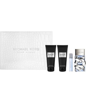 Step into a world of modern sophistication with the Michael Kors Pour Homme Gift Set for men. Launched in 2024, this bold and refreshing fragrance comes from the iconic American fashion house, Michael Kors. Designed specifically for the confident man, Pour Homme is part of the Aromatic Aquatic fragrance family—blending crisp freshness with masculine depth to create a scent that leaves a lasting impression.

Pour Homme opens with a vibrant burst of bergamot, lavender, and a touch of pink pepper, giving it an energetic and inviting start. As the fragrance evolves, heart notes of sea water, geranium, and sage create a clean, breezy vibe that captures the spirit of ocean air and open skies. The base settles into a rich blend of ambergris, patchouli, and vetiver, delivering warmth and earthiness that lingers on the skin.

Perfect for gifting or upgrading your daily routine, this exclusive gift set includes a 100ml Eau de Parfum spray, 100ml body lotion, 100ml shower gel, and a convenient 10ml travel spray. Whether you're heading to the office or stepping out for the evening, this set keeps you feeling fresh and refined from head to toe.