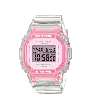 You can't go wrong with this Ladies Baby-G Watch BGD-565SJ-7ER from Casio, each and every Casio watch is meticulously designed and crafted using high quality materials. And by buying the Ladies Baby-G Watch BGD-565SJ-7ER here, you can also sleep sound knowing your new watch will be fully backed by the manufacturer's warranty in the very unlikely event it should develop a fault.  Dimensions (cm): 10x10x5