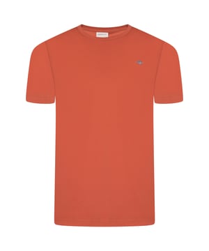 Featuring a small-scale shield graphic embroidered at the chest. this T-shirt is crafted from cotton with a fine rib at the neckline for ultimate comfort