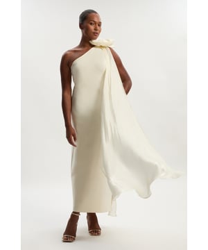Plus Size Bandage Figure Form Knit Tassel Sleeve Detail Maxi Dress