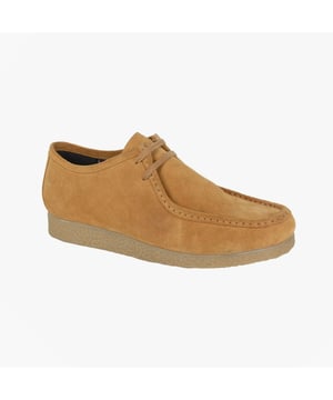 The Roamers Mens Apron Trapper Shoe combines classic style with ultimate comfort. Crafted from premium Real Suede, this shoe offers a luxurious feel while ensuring durability and breathability. The 2 Eyelet Apron Trapper design provides a secure fit, making it perfect for both casual and semi-formal occasions. Inside, the Textile Lining keeps your feet comfortable and cool, while the PU Padded Memory Foam Sock offers exceptional cushioning with every step, providing support throughout the day. The TPR Sole adds durability and excellent grip, making these shoes perfect for any terrain.
Whether you're out for a walk or heading to a casual meeting, the Roamers Mens Apron Trapper Shoe delivers a stylish, comfortable, and practical footwear solution for all occasions.

- Premium suede leatehr upper
- 2 eyelet lace-up closure
- Textile lining
- PU Padded memory foam sock
- TPR sole