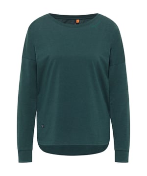 Das vegane Longsleeve 'SHIMONA LONG' von ragwear ist ein stilvolles, feminines Kleidungsstück aus besonders weichem Material. Der lockere Schnitt sorgt für hohen Tragekomfort und schmeichelt jeder Figur. Die überschnittenen Schultern und der geschlitzte, abgerundete Saum verleihen dem Longsleeve eine besondere Note. Ein dezenter ragwear-Schriftzug ziert den etwas weiteren Rundhalsausschnitt.