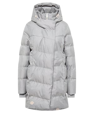 Mit dem Wintermantel PAVLA von Ragwear bist du stylisch und winterlich gekleidet. Der Mantel ist warm gefüttert, gesteppt und bequem geschnitten, mit einem ausgestellten Saum und einer verlängerten Rückseite. Sowohl der Stehkragen als auch die Kapuze sind mit kuscheligem Teddy-Futter gefüttert. Der Reißverschluss hat eine schräg verlaufende Blende, die dem Mantel etwas Besonderes verleiht. Seitliche Eingrifftaschen mit Reißverschluss und typische Label-Applikationen runden das Design ab.