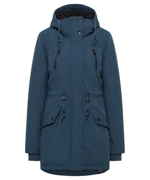 Der Damen-Parka Elsien von RAGWEAR ist ein unverzichtbarer Klassiker für kalte Tage. Mit seinem langen Schnitt bietet er zuverlässige Wärme und passt zu jeder Gelegenheit. Dank der integrierten Membran bleibst du auch bei Nässe angenehm trocken. Praktische Details wie Seitentaschen mit Druckknopfverschluss, elastische Ärmelbündchen mit Daumenloch, ein Kordelzug an der Taille und eine verstellbare Kapuze, die auch als schützender Kragen dient, runden das Design ab. Der Elsien-Parka ist ein vielseitiger Allrounder, der in keiner Wintergarderobe fehlen darf.